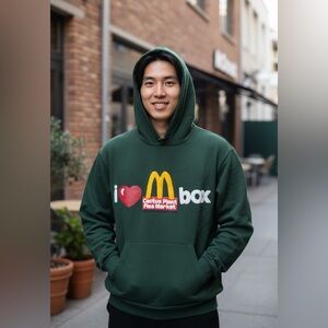 Cactus Plant Flea Market “We Love 2 C U” Dark Green Hoodie Collab